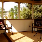 Screened Porch with Knee Wall