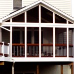 Screened Porch Addition with Dekorator Rail Pickets