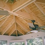 Screened Porch with Lighted Fans