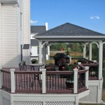 Cabana with Composite Deck and Rail, Lattice