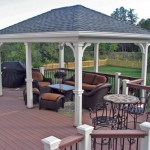 Painted Cabana with Trex Deck and Dekorator Rail