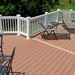 Composite Deck White Vinyl Railing