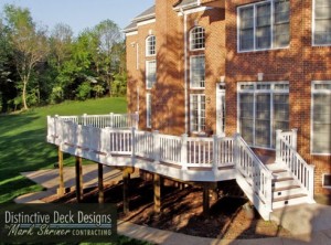 Wrap-around decks add southern charm to any Northern Virginia home.