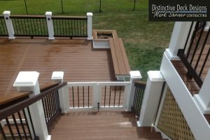 baby gate on deck by Distinctive Deck Designs