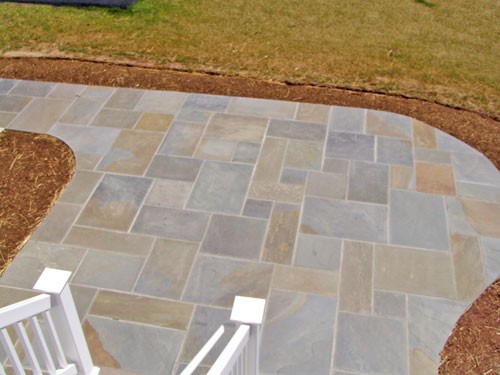 patio made with slate