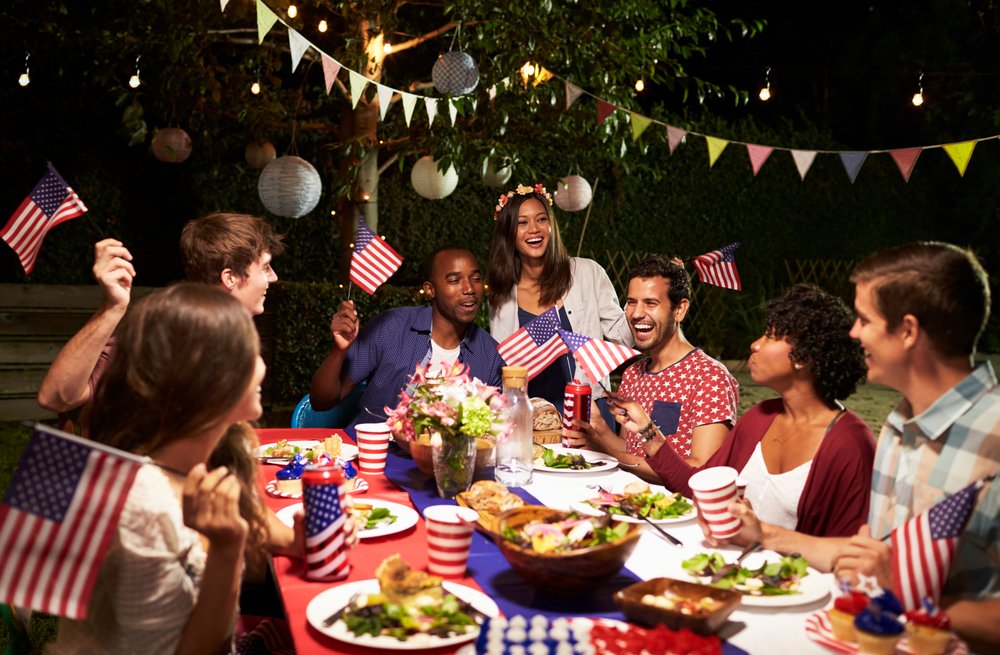 Patio Grilling Fourth of July